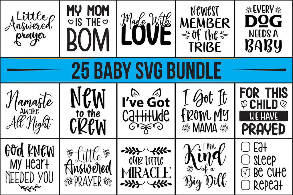 Baby SVG Bundle - So Fontsy