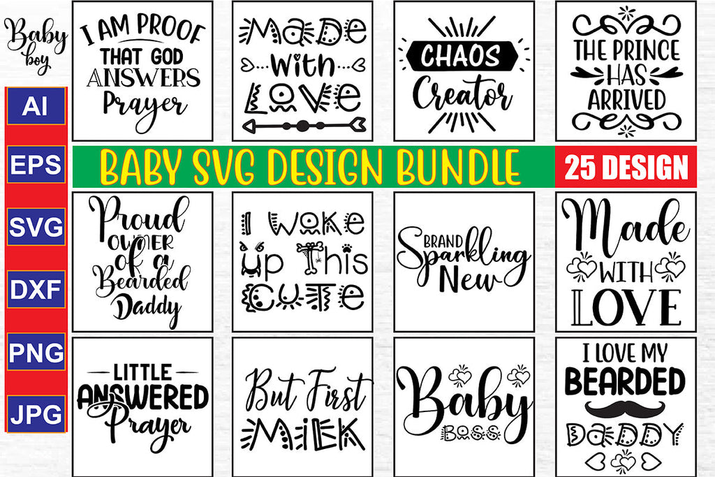 Baby SVG Bundle - So Fontsy