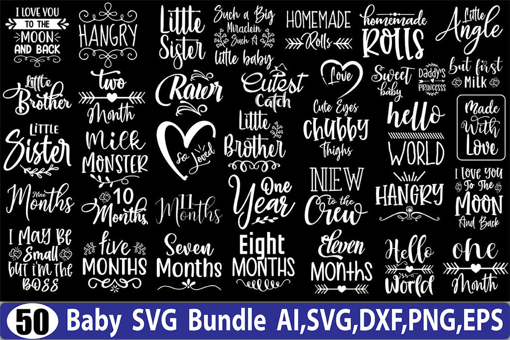 Baby SVG Bundle - So Fontsy