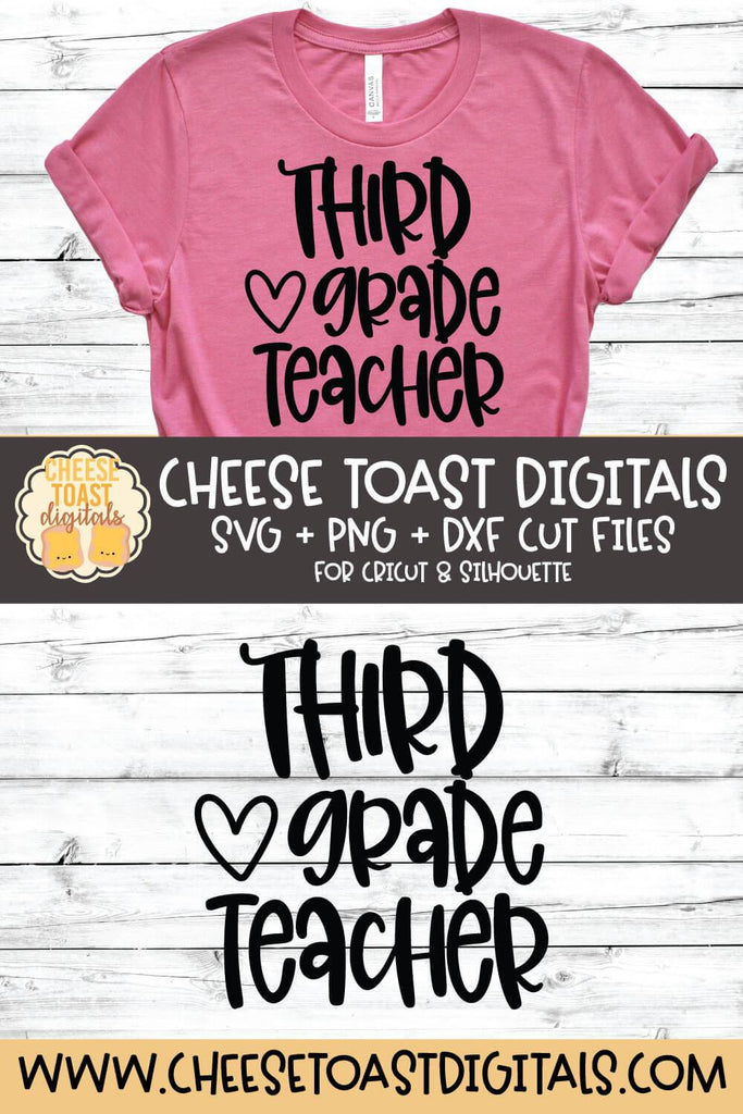Back to School SVG | Third Grade Teacher - So Fontsy
