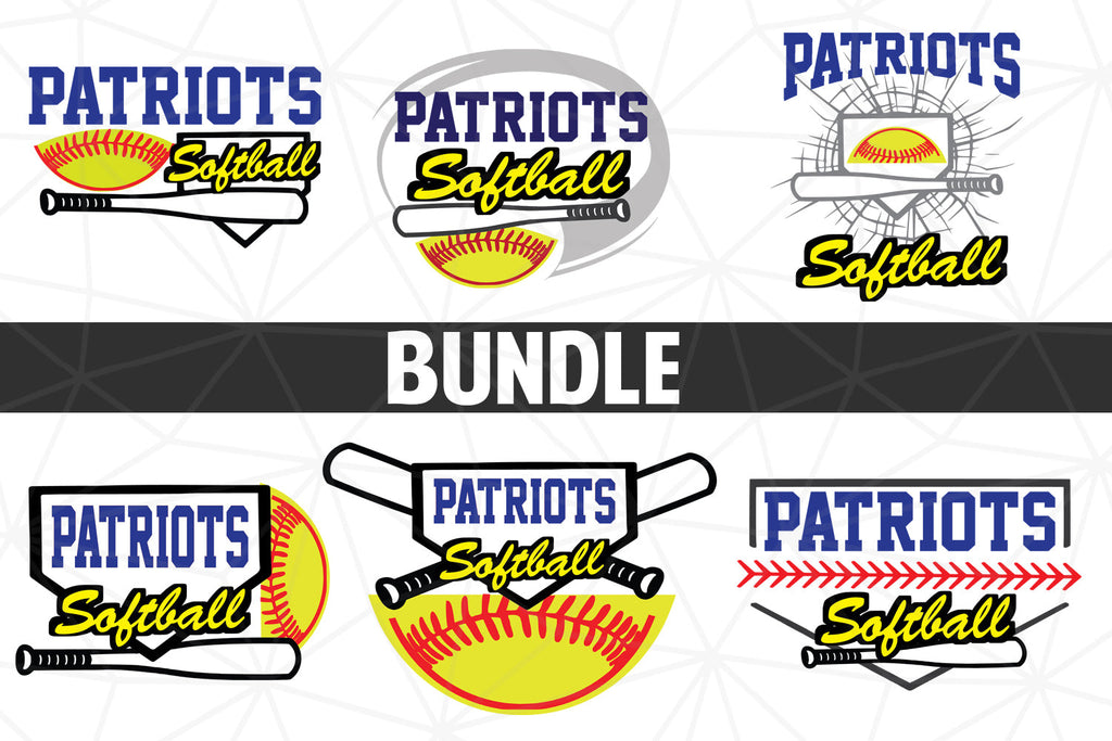 Patriots Baseball Patriots Softball SVG Cut File baseball 