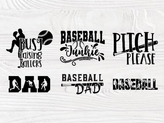 Baseball Jersey Set SVG Files