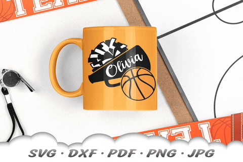 Basketball Cheer SVG | Basketball SVG | Monogram SVG SVG Cloud9Design