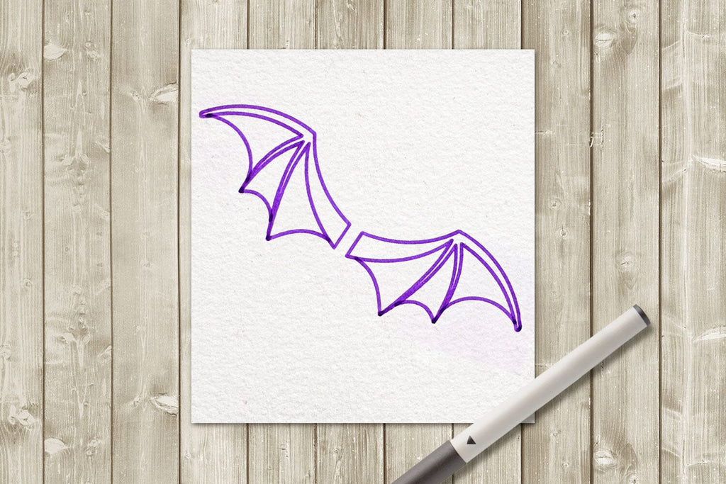bat wing drawings