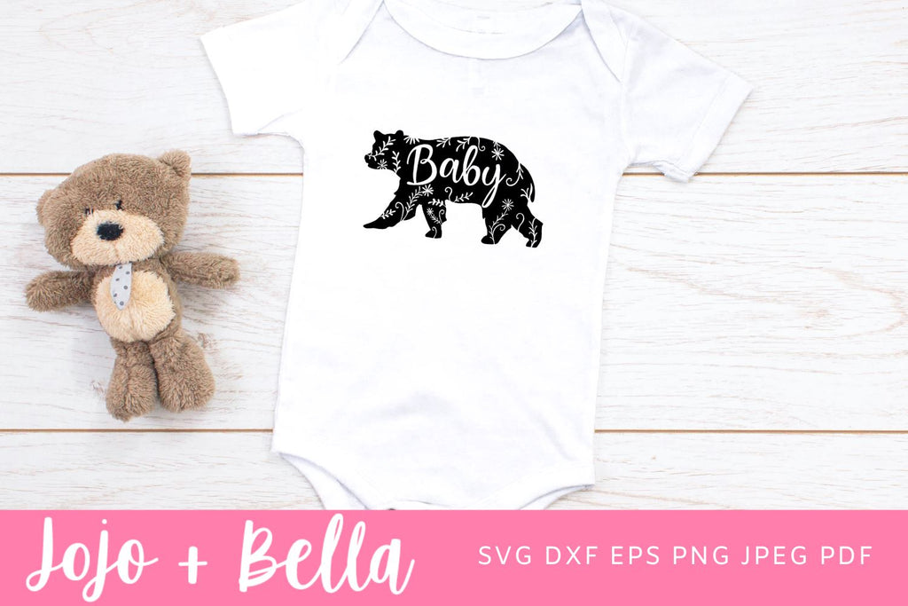 Bear Family Bundle Svg Cut Files for Cricut and Silhouette, Baby