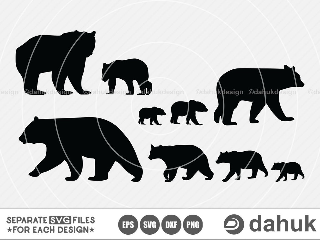 bear silhouette vector