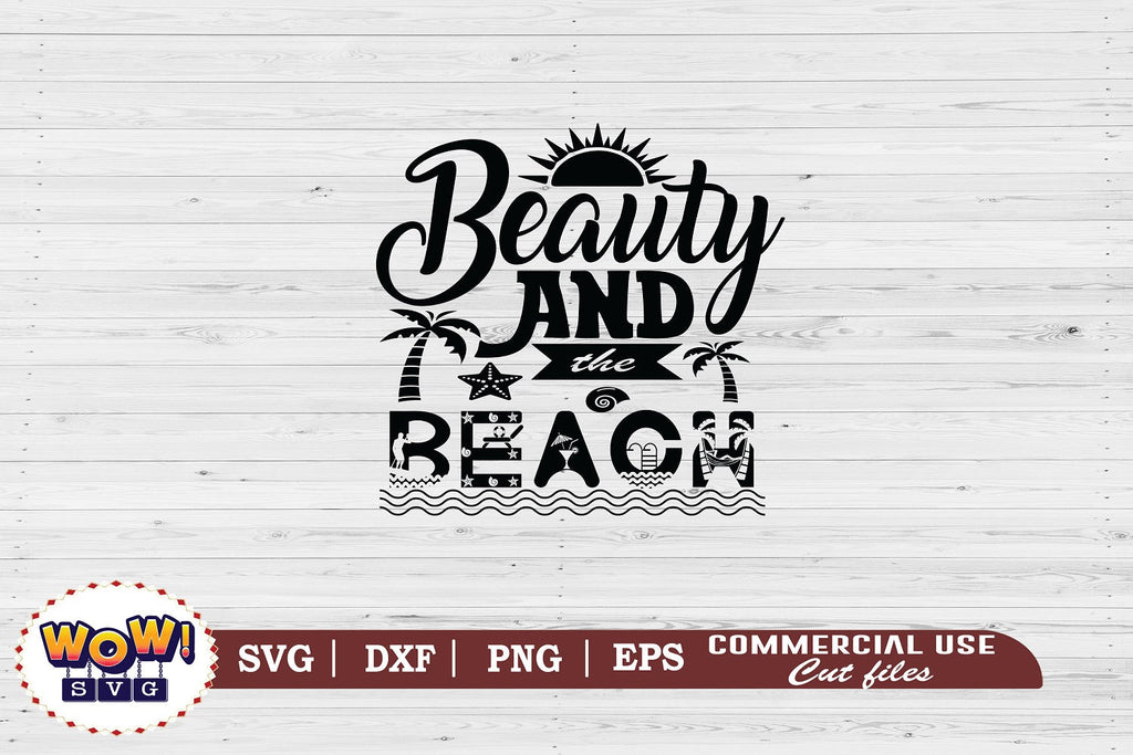 Beach Babe Surf SVG Design Instant Download