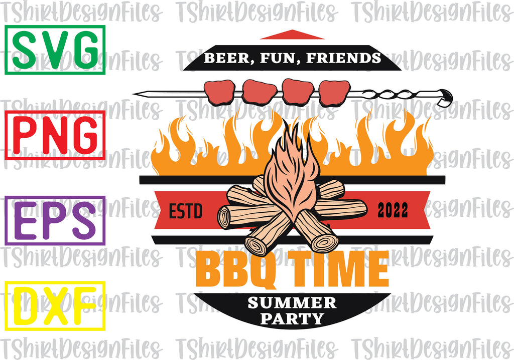 Grill Master Timer, BBQ, Beer, SVG