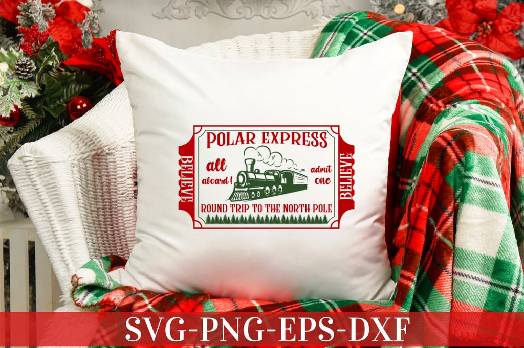 Believe polar express all aboard ! admit one round trip to the north ...