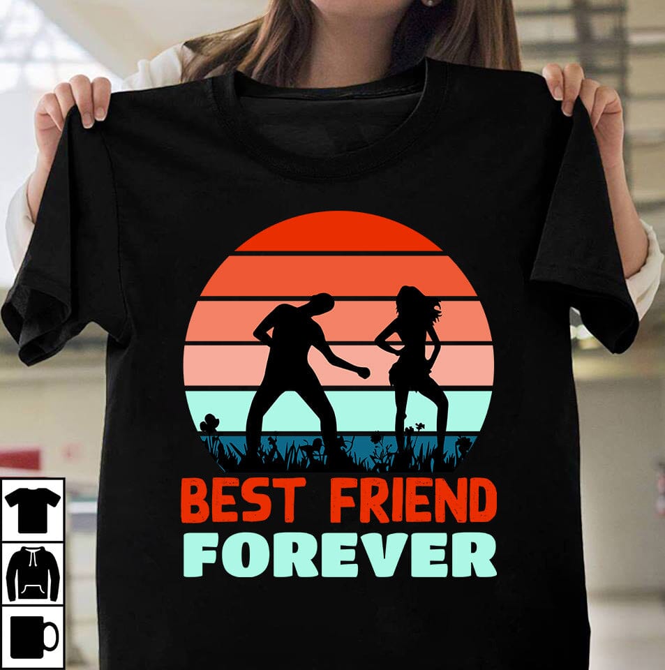 Best Friend Forever Friendship Day SVG ,Friendship Day Retro, Friendship  Day, T-shirt Design,Friendship Day Quotes,Friendship Day Sublimation - So  Fontsy, image size:953x960