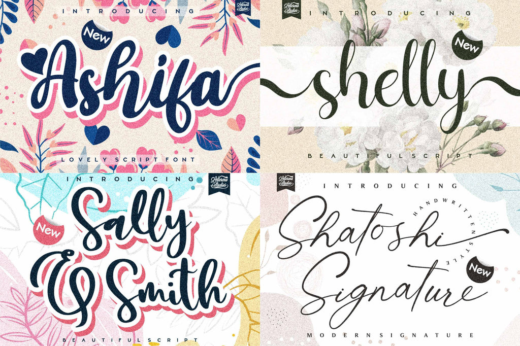 BIG BUNDLE - 54 Font Collection - So Fontsy