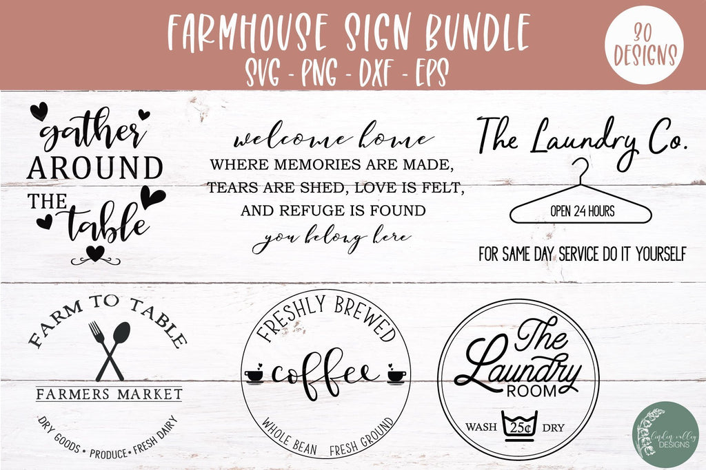 BIG Farmhouse Bundle-Wood Sign Svg Bundle-Kitchen Svg Bundle - So Fontsy