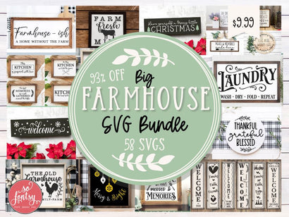 Big Farmhouse SVG Bundle Bundle So Fontsy Design Shop 