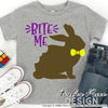 Bite Me SVG | Chocolate Easter Bunny SVG | Funny Easter SVG PNG DXF | Cute Easter SVG | Kids Easter shirt SVG file | Kid's Spring SVG | Amber Price Design SVG Amber Price Design