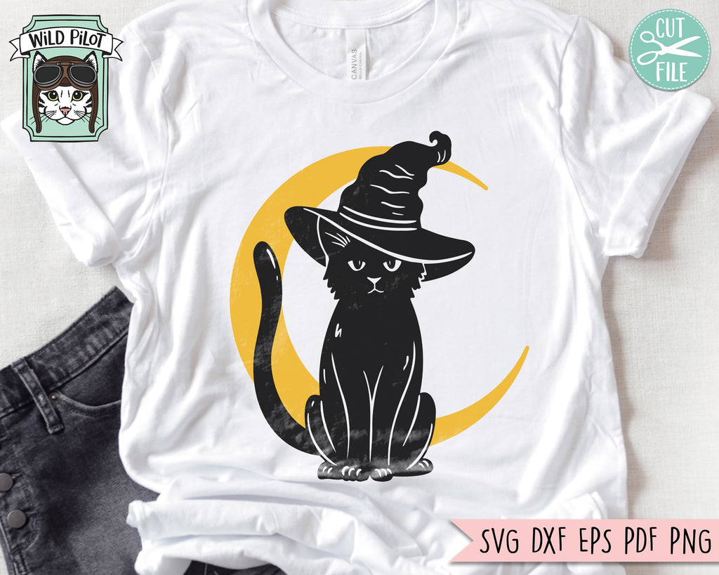 Black Cat Icon PNG & SVG Design For T-Shirts