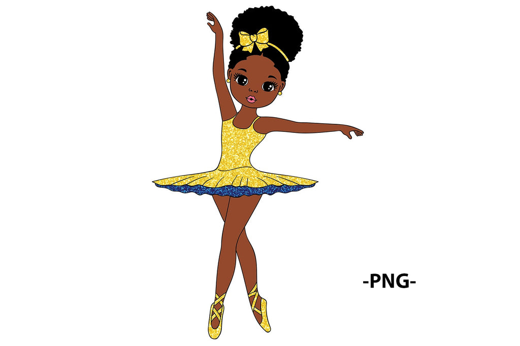 Black Girl Ballerina Svg, Gymnastics Girl Svg, Glitter, Black Girl