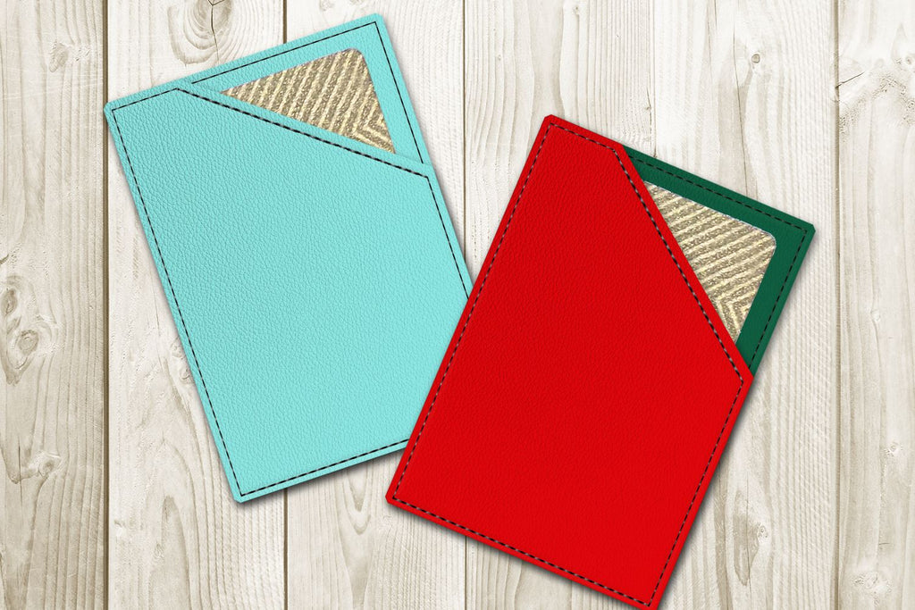 Blank Angled Gift Card Holder ITH Applique Embroidery So Fontsy