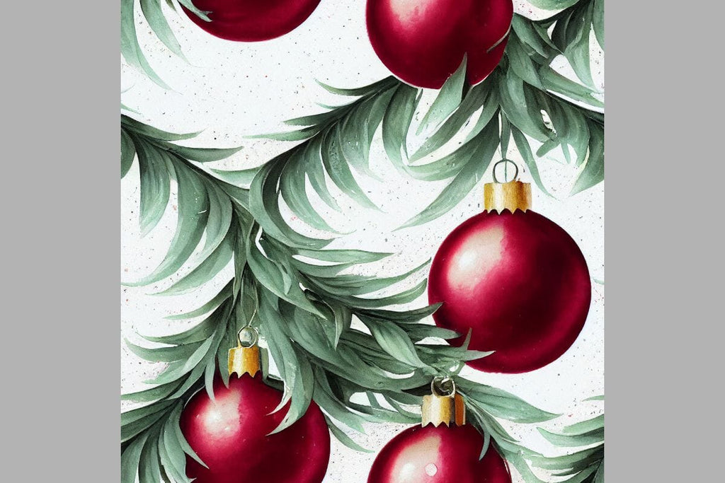 Blue Christmas decorations Seamless pattern Vintage motif - So Fontsy