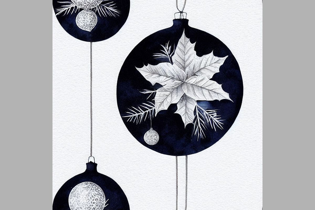 Blue Christmas decorations Seamless pattern Vintage motif - So Fontsy