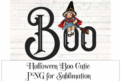 Boo Witch Cutie PNG for Sublimation Sublimation Digital Honeybee 