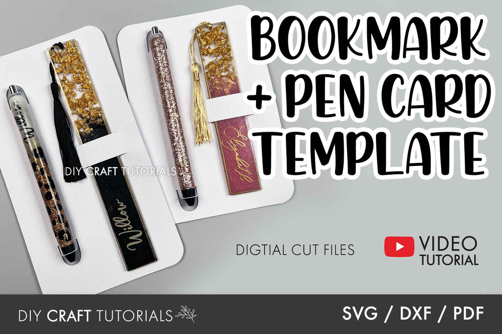 Bookmark Sleeve SVG, Bookmark Sleeve Template, Bookmark Silhouette