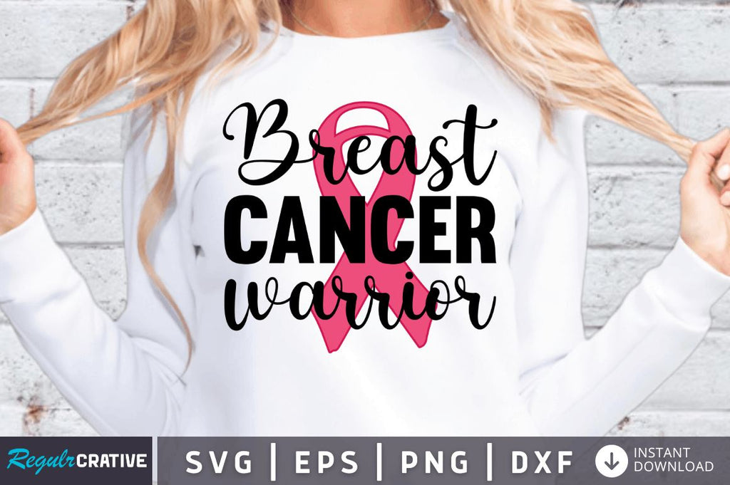 Breast cancer warrior SVG - So Fontsy