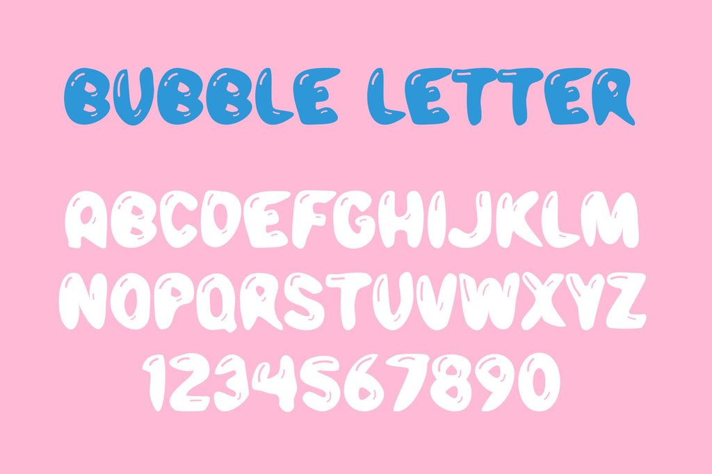 bubble letters alphabet font
