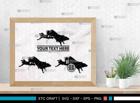 Bull Rider Monogram, Bull Rider Silhouette, Bull Svg, Rodeo Svg, Sports svg, Steer Riding Svg, Cowboy Svg, SB00109 SVG ETC Craft