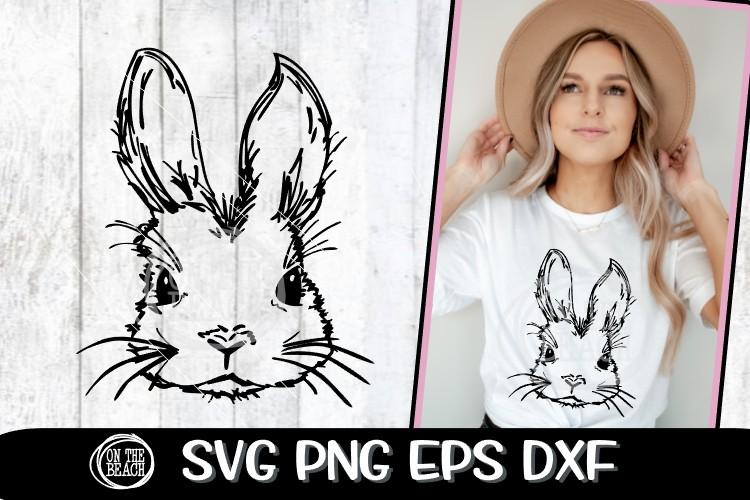 Bunny Face - Easter Bunny SVG - Cute Bunny - SVG PNG EPS DXF - So Fontsy