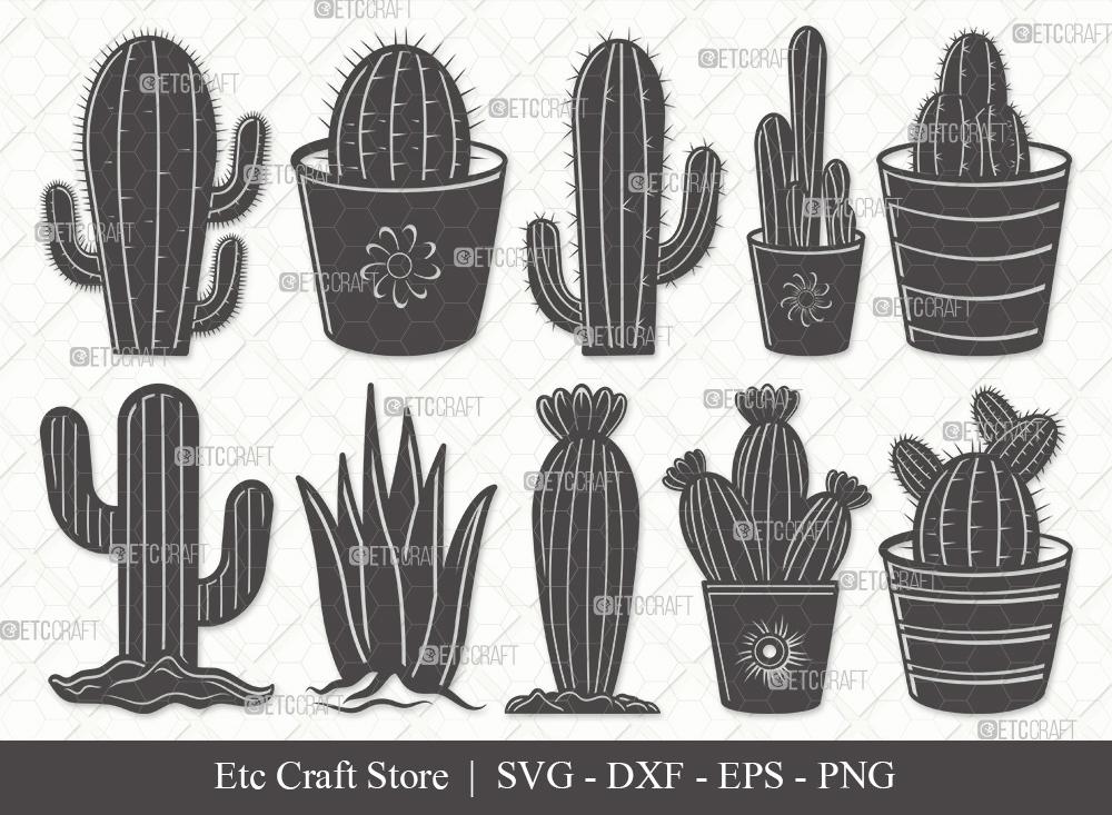 kaktus silhouette Cactus Silhouette SVG Cut File | Summer Svg | Cactus Pot Svg | Plant Svg |  Succulent Svg | Eps | Dxf | Png | Bundle