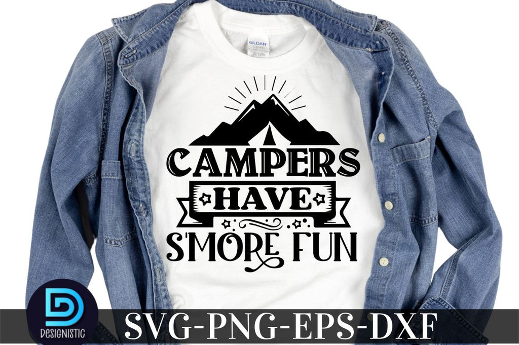 Campers have s'more fun, Camping SVG Bundle - So Fontsy