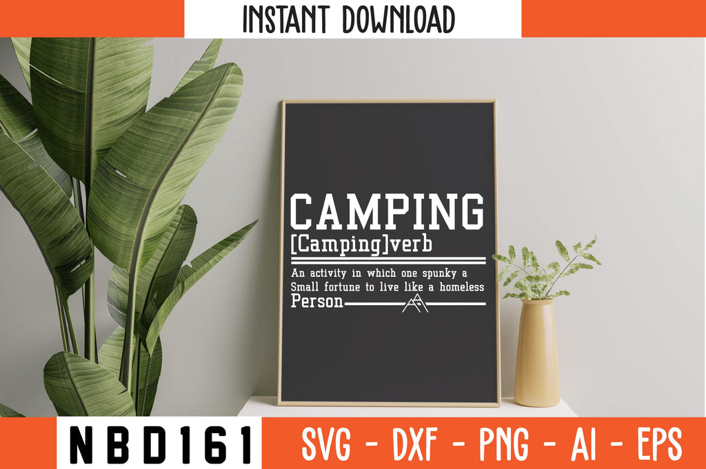 camping Definition T-Shirt Design