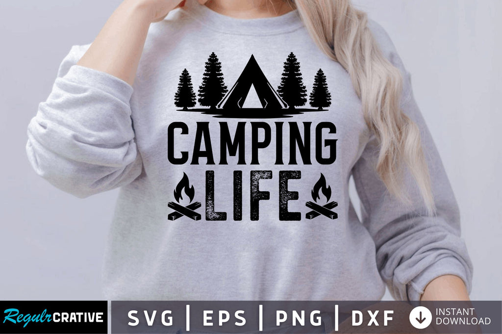 Camping Life Svg - So Fontsy