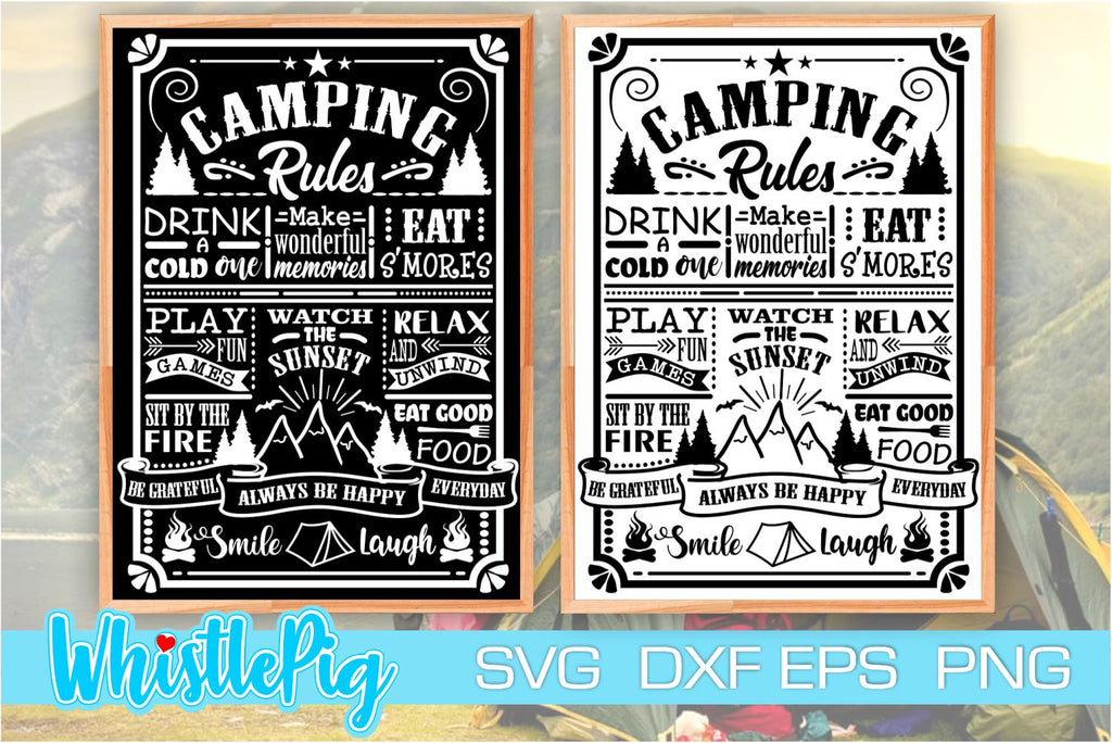 Camping Svg Camping Rules Svg Camp Rules Svg Camper Svg Camper Rules S