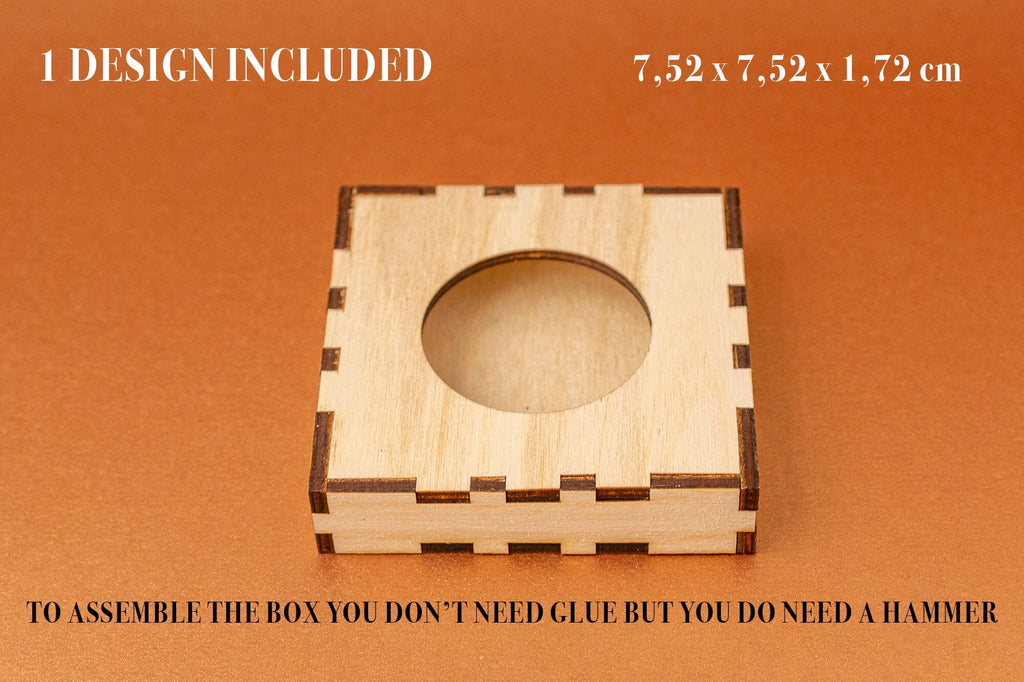 Candle Holder Box Vector file for Laser Cutter. So Fontsy