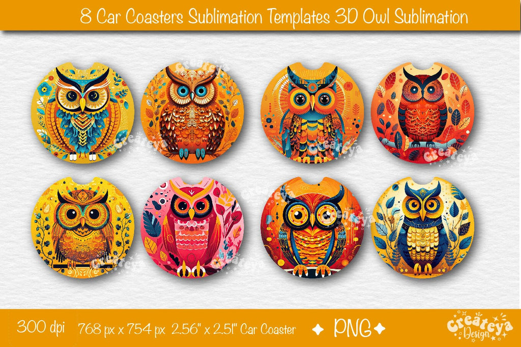 Car Coasters for sublimation