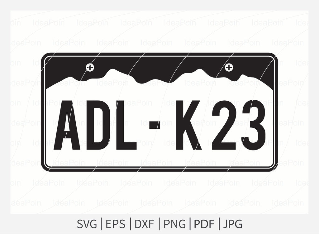 Car License Plate svg, Car license plate Silhouette, License Plate