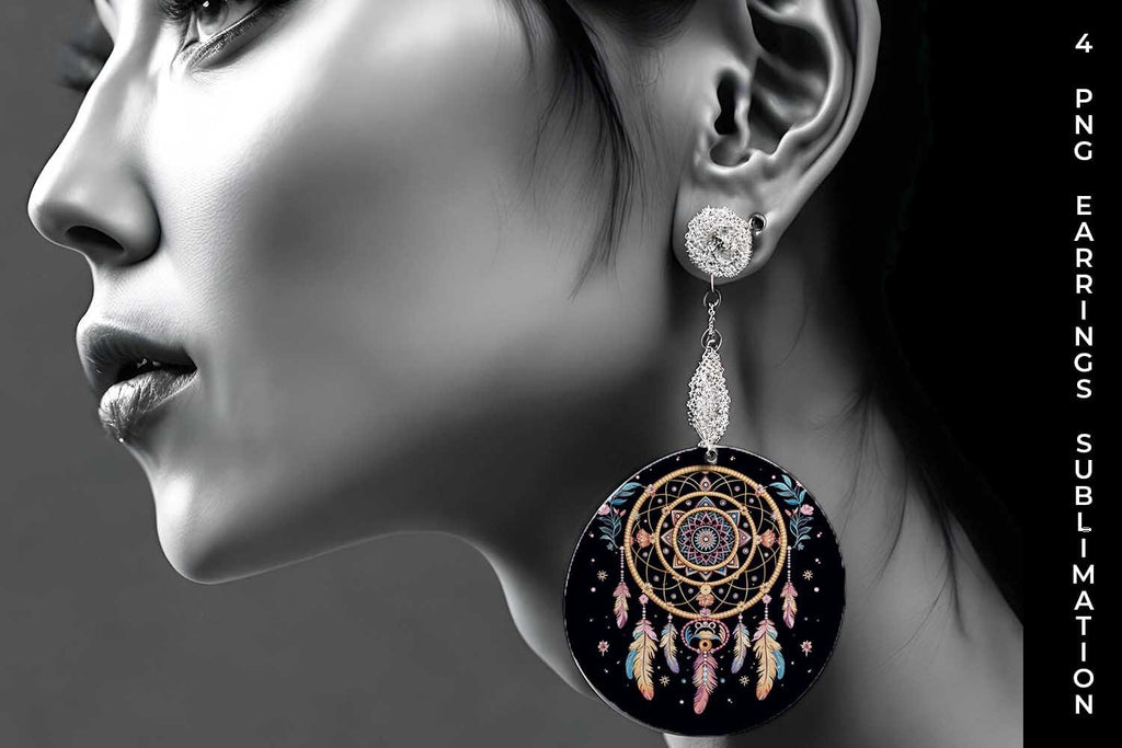 Celestial Dreams - Sublimation Earrings Design Bundle - So Fontsy