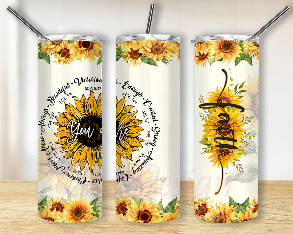 Christian Bible Verses Sublimation Designs Christian Quotes Tumbler