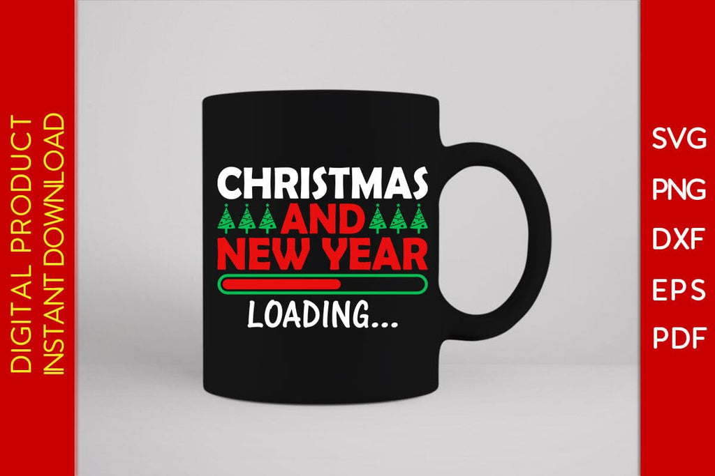 Christmas And New Year Loading SVG PNG EPS Cut File - So Fontsy