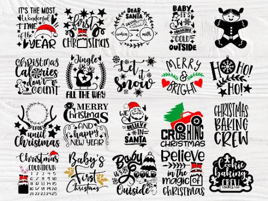 Christmas Bundle SVG, Funny Christmas Shirt Svg - So Fontsy