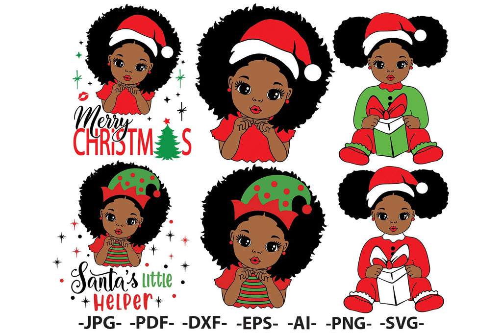african american christmas clipart