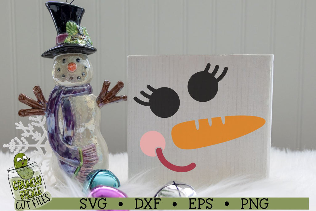 Christmas Faces - Snowman SVG File - So Fontsy