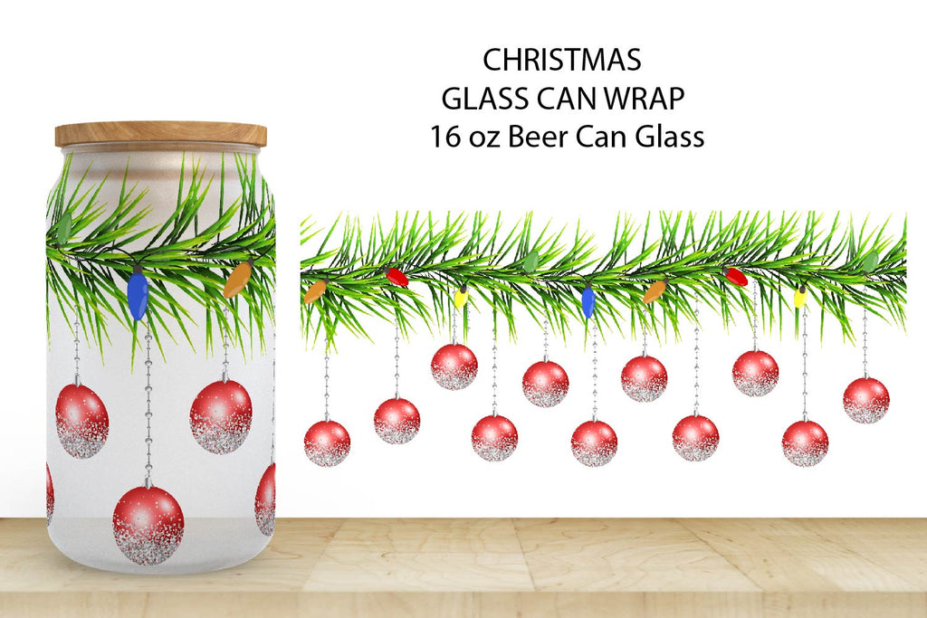 16oz Glass Beer Can Wrap Sublimation Design Bundle