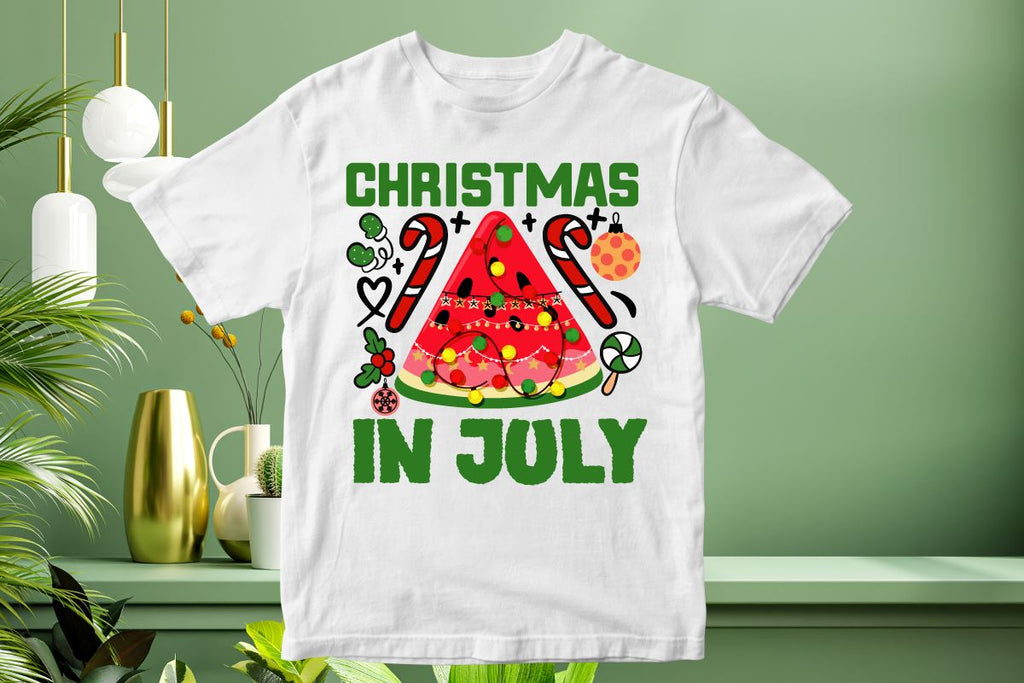 christmas in july t shirts