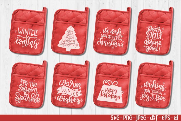 Cricut Christmas Coasters SVG bundle - So Fontsy