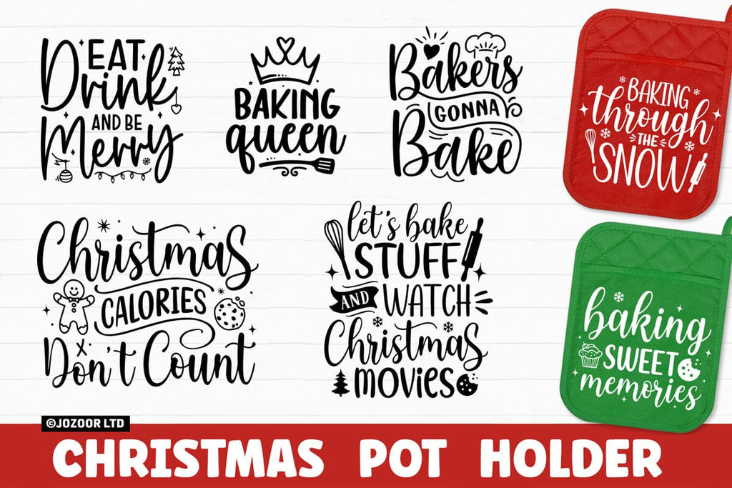 Christmas Pot Holder SVG Bundle