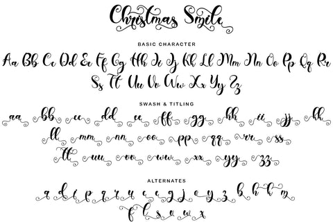 Christmas Smile Font Prasetya Letter 
