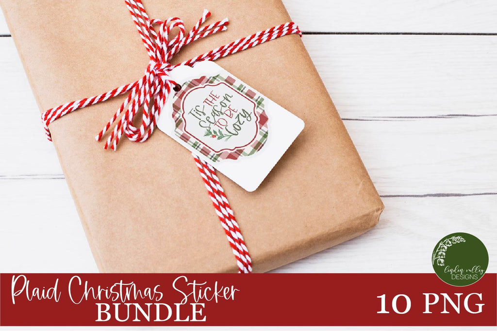 Christmas Sticker Bundle|Christmas Print And Cut PNG Bundle - So Fontsy