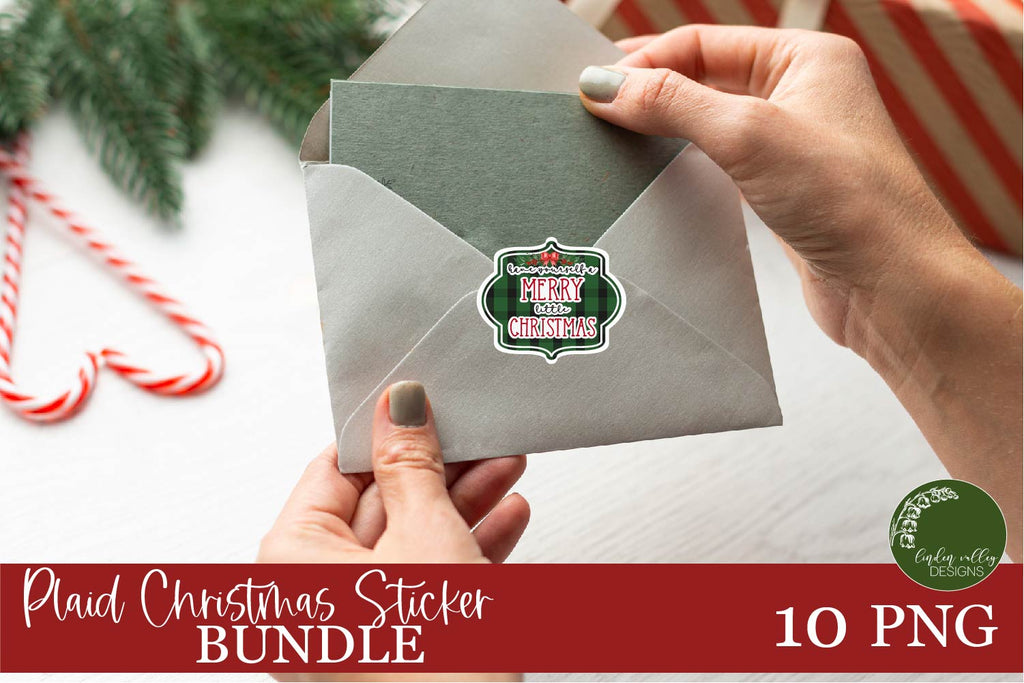 Christmas Sticker Bundle|Christmas Print And Cut PNG Bundle - So Fontsy